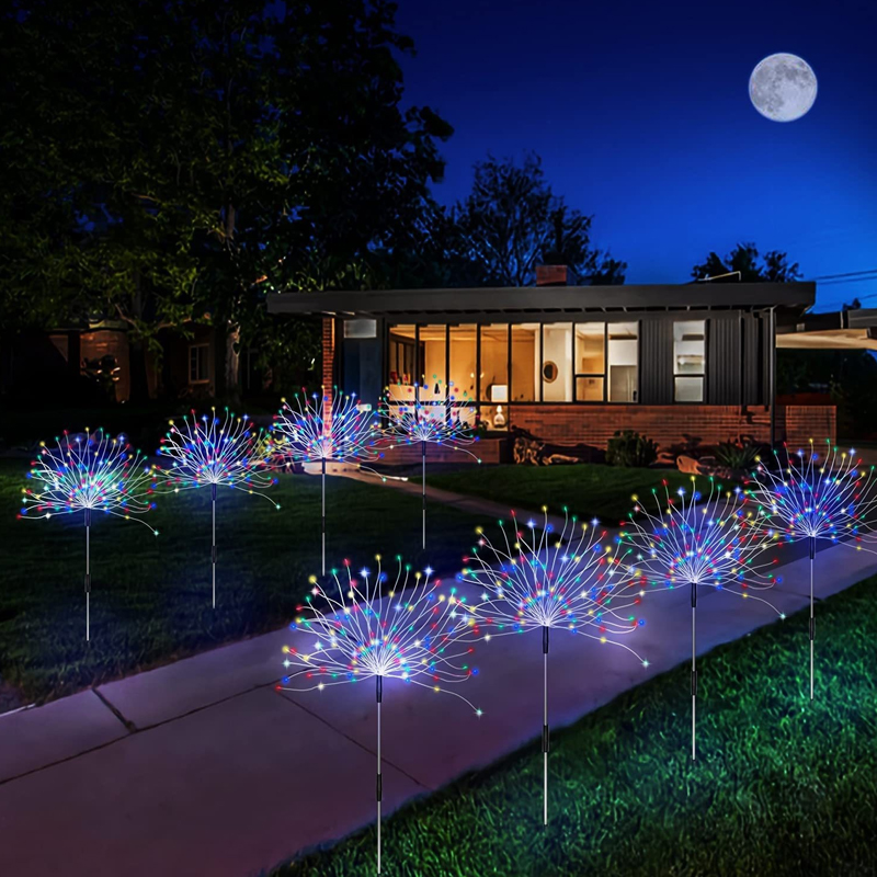 Outdoor Camping Lights String - Solar Firework Lights Outdoor Waterproof Lights