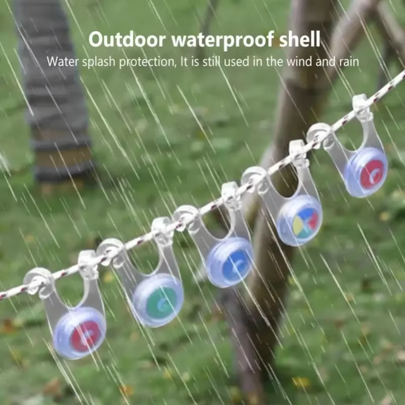 Outdoor Camping Lights String - 10 LED Rope String Lights, Decorative