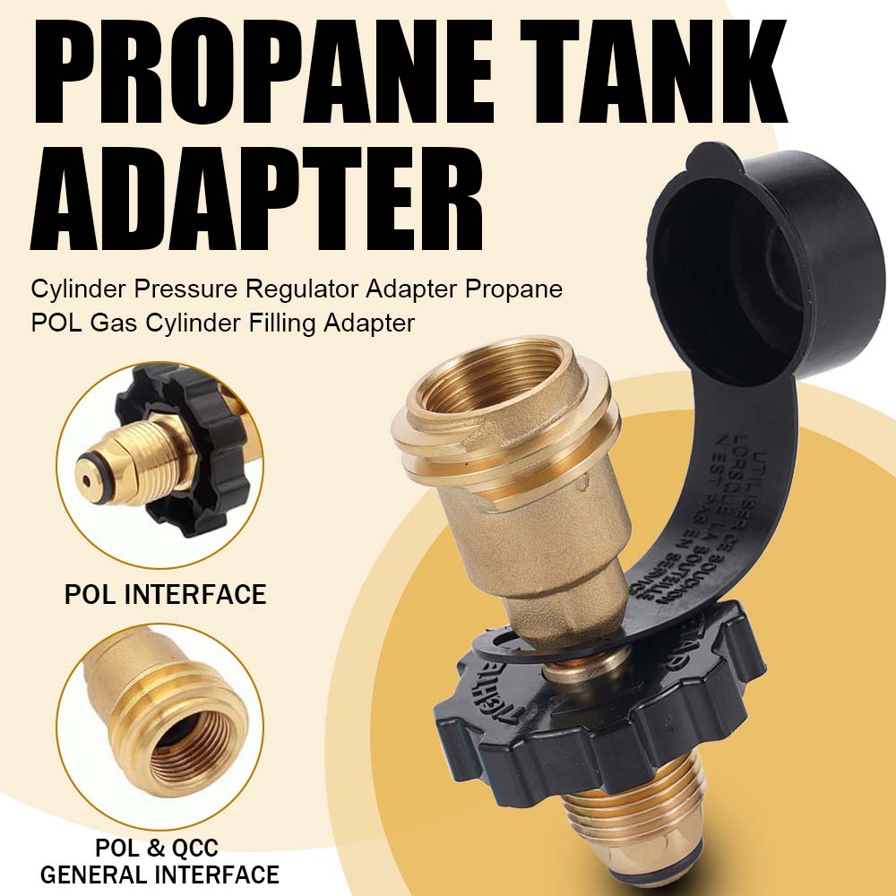 Outdoor Camping Gas Heater - Propane POL To QCC1 Type1 Tank