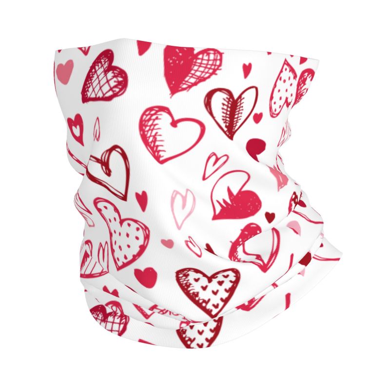 Outdoor Camping Awning - Pink Red Love Hearts Bandana Neck