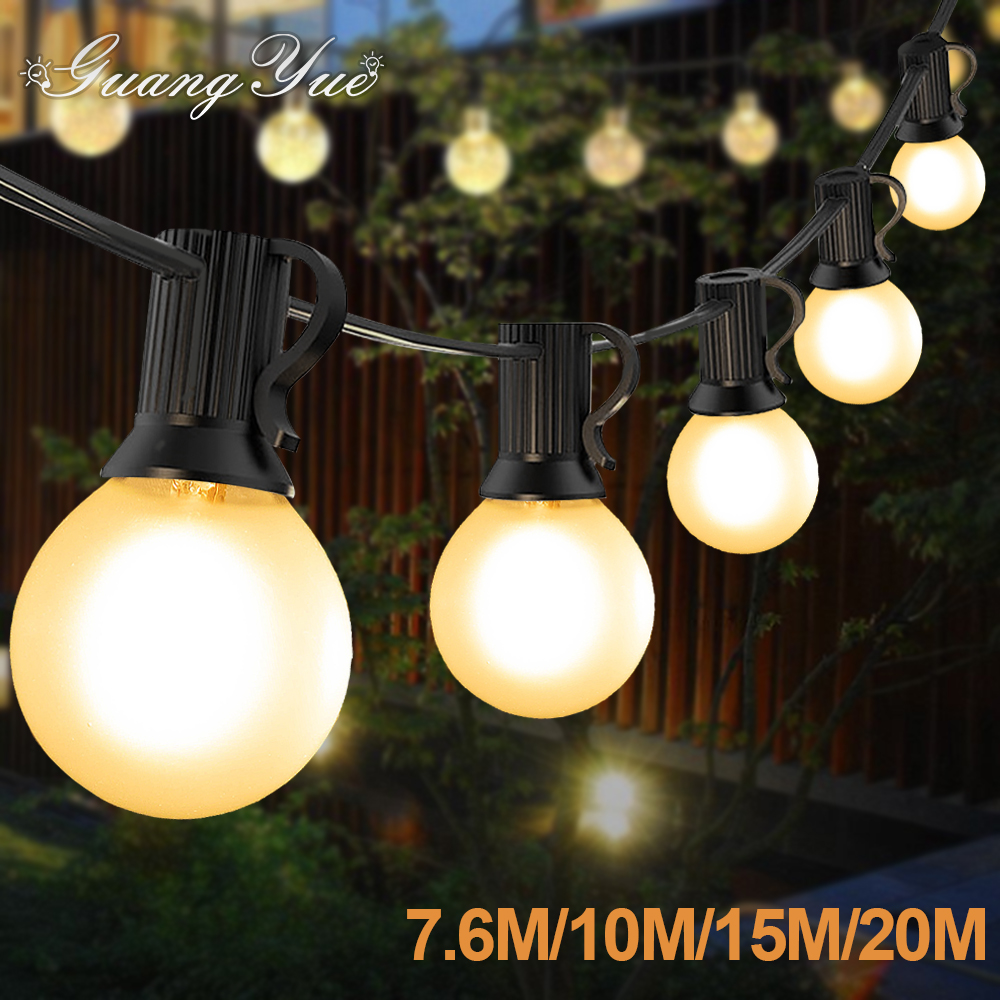 Outdoor Camping Lights String - Waterproof G40 Led Lights Decoration EU