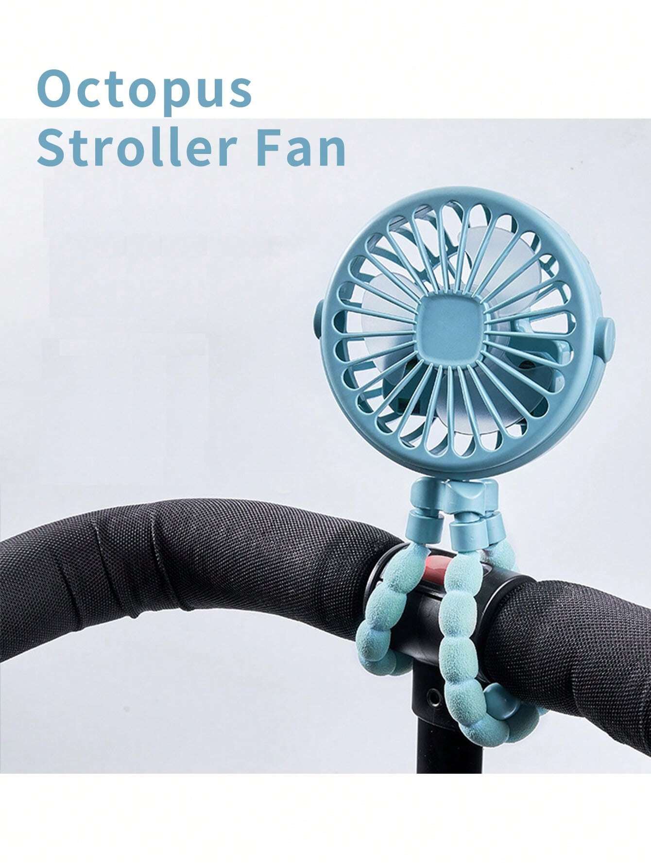 Camping Quiet - Portable Flexible Octopus Tripod Mini Fan,
