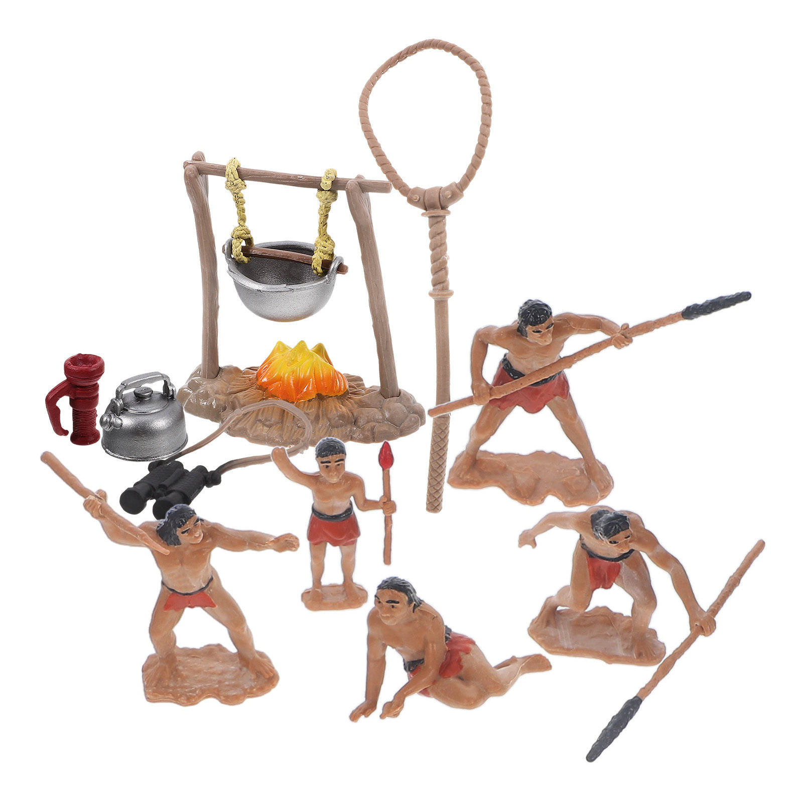 Outdoor Y Camping - 1Set Mini Primitive Men Decor Set