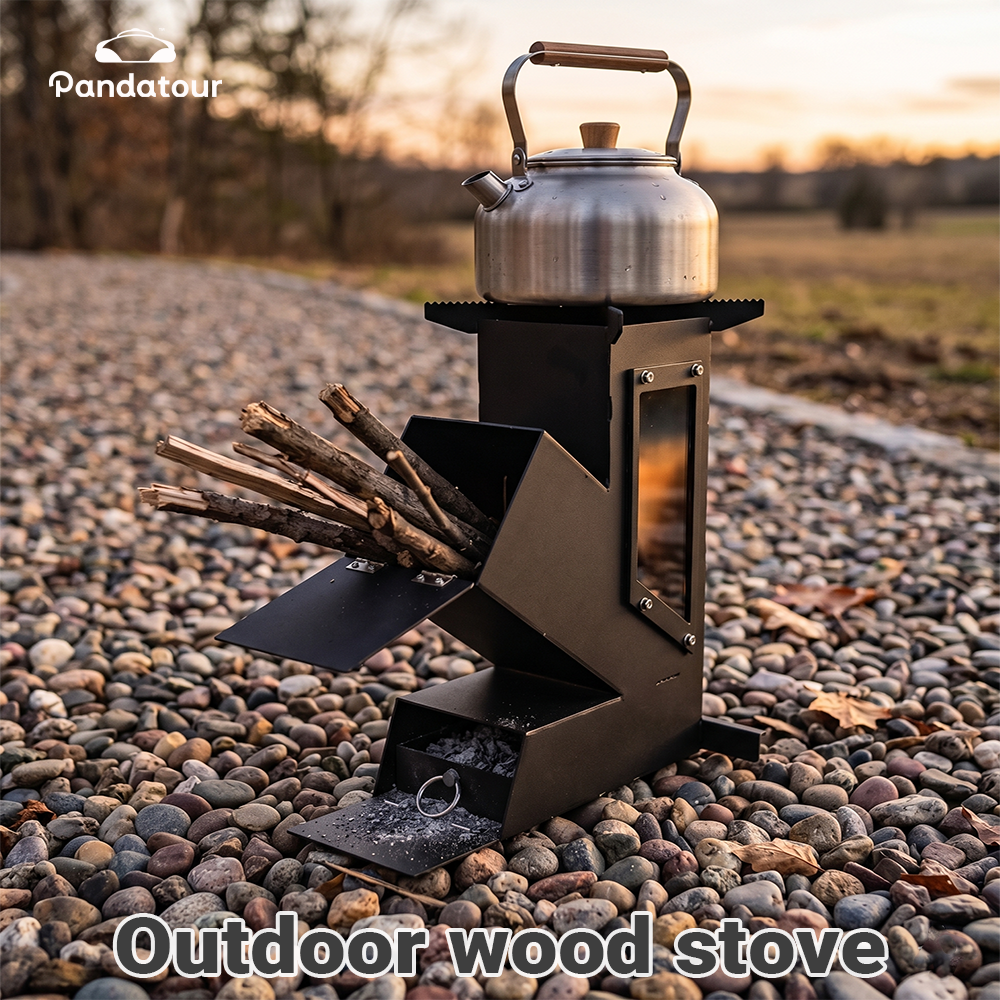 Outdoor Camping Gas Heater - Pandatour Outdoor Portable Stainless Steel Rocket
