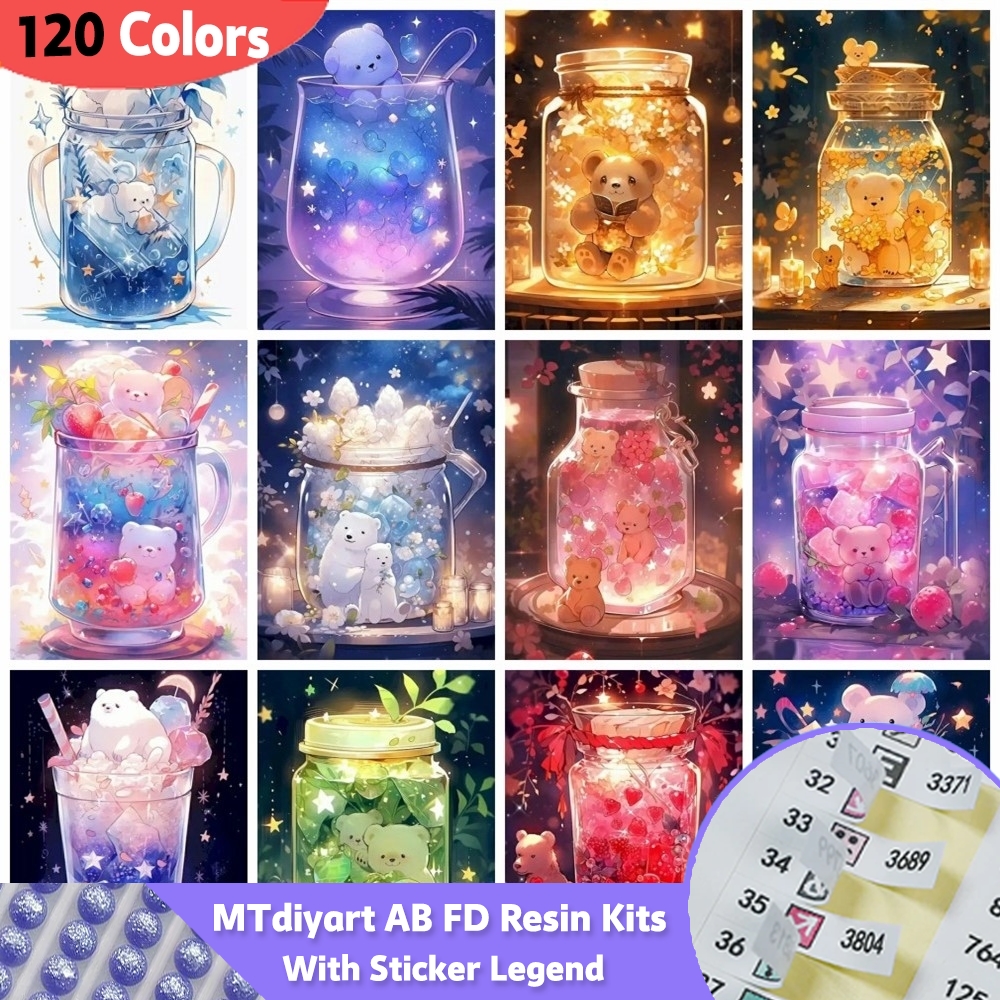 Bottle Animals Diamond Paintin - Bear Canister บทวิจารณ์และราคา