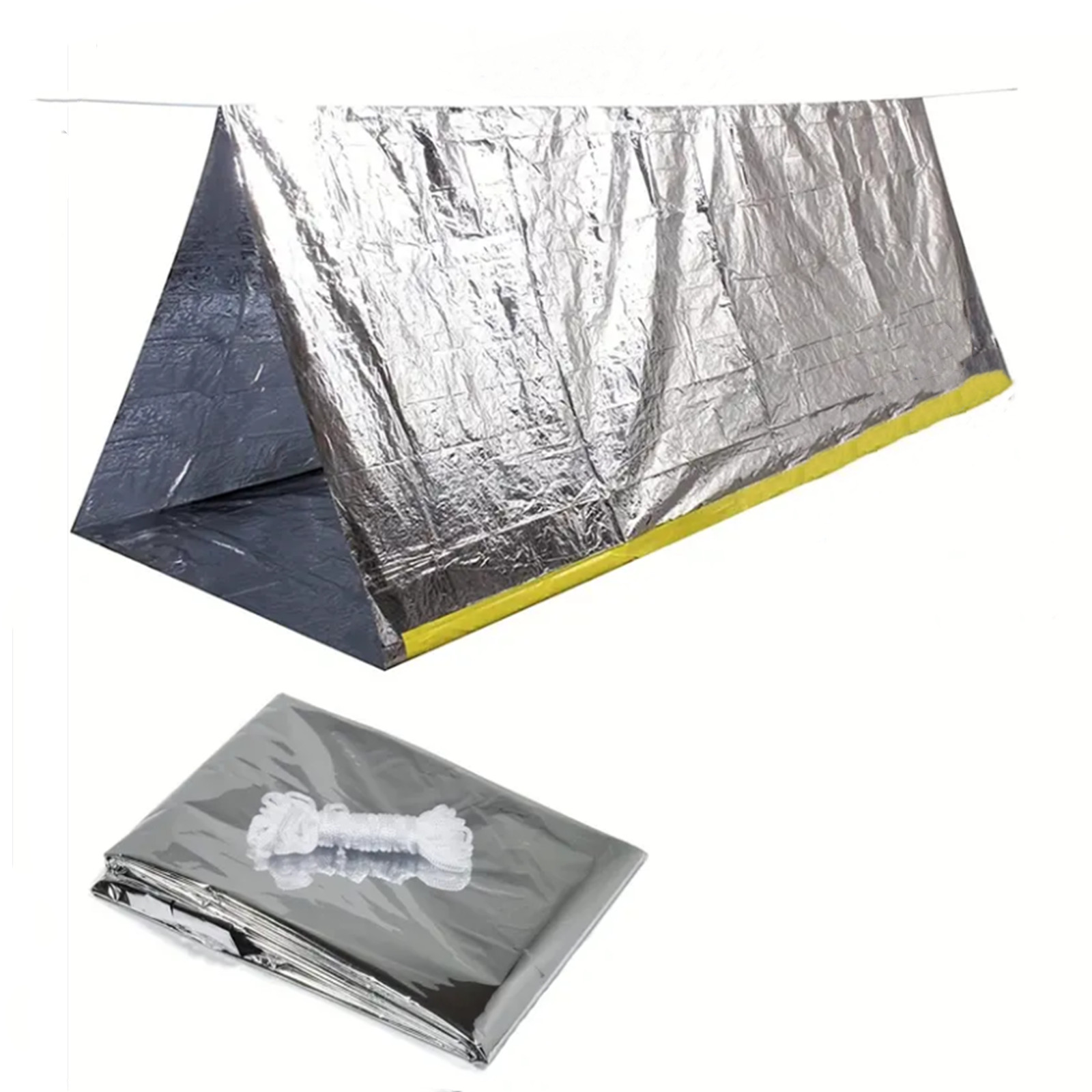 Emergency tent, Waterproof 2 P - Outdoor Camping Tent Waterproof บทวิจารณ์และราคา
