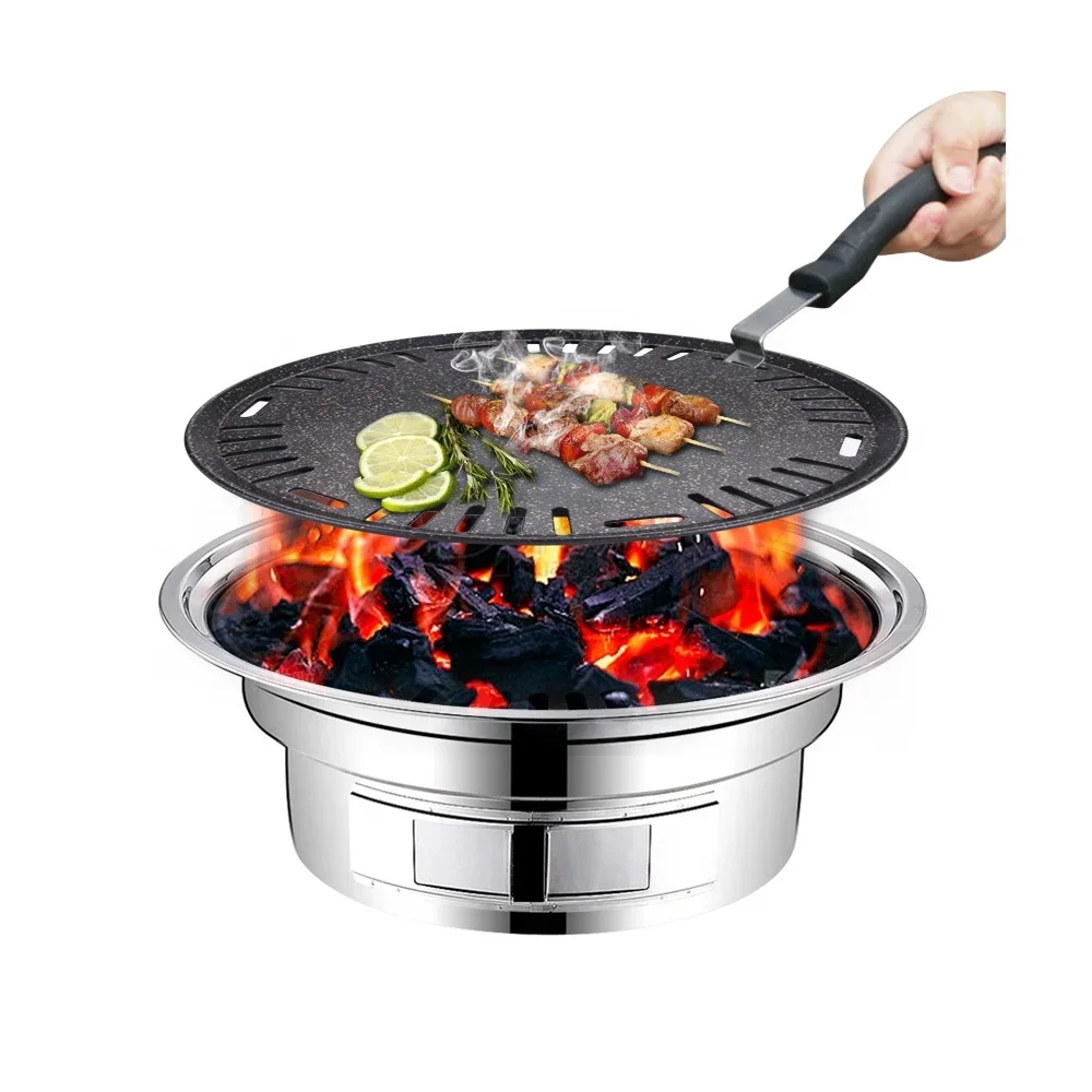 Aluminum round bbq plate non s - Outdoor Camping Korea บทวิจารณ์และราคา