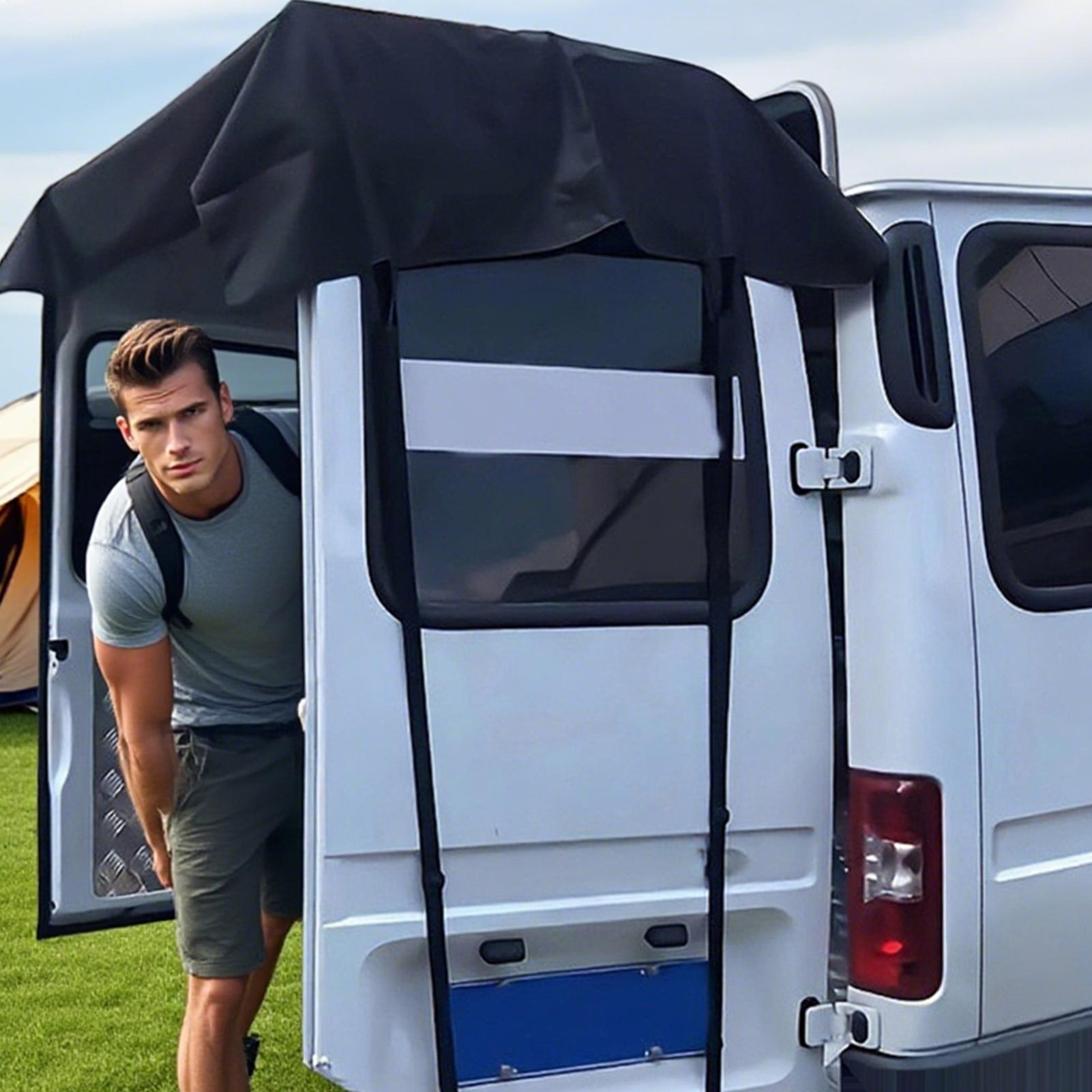Rear Door RV Cover Windproof A - Outdoor Camping Awning บทวิจารณ์และราคา