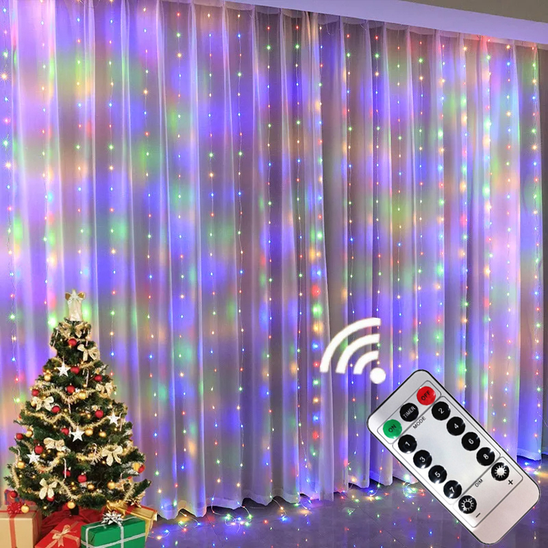 6x3M LED USB Curtain String Fa - Outdoor Camping Lights String บทวิจารณ์และราคา