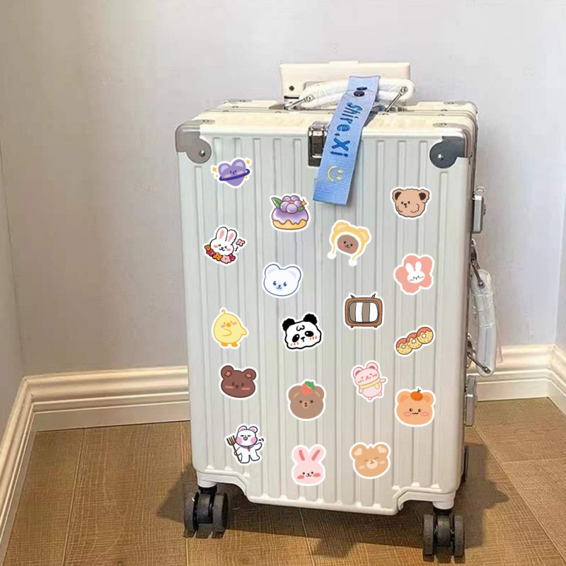 100pcs Cute  Bear Stickers Vin - Bear Canister บทวิจารณ์และราคา