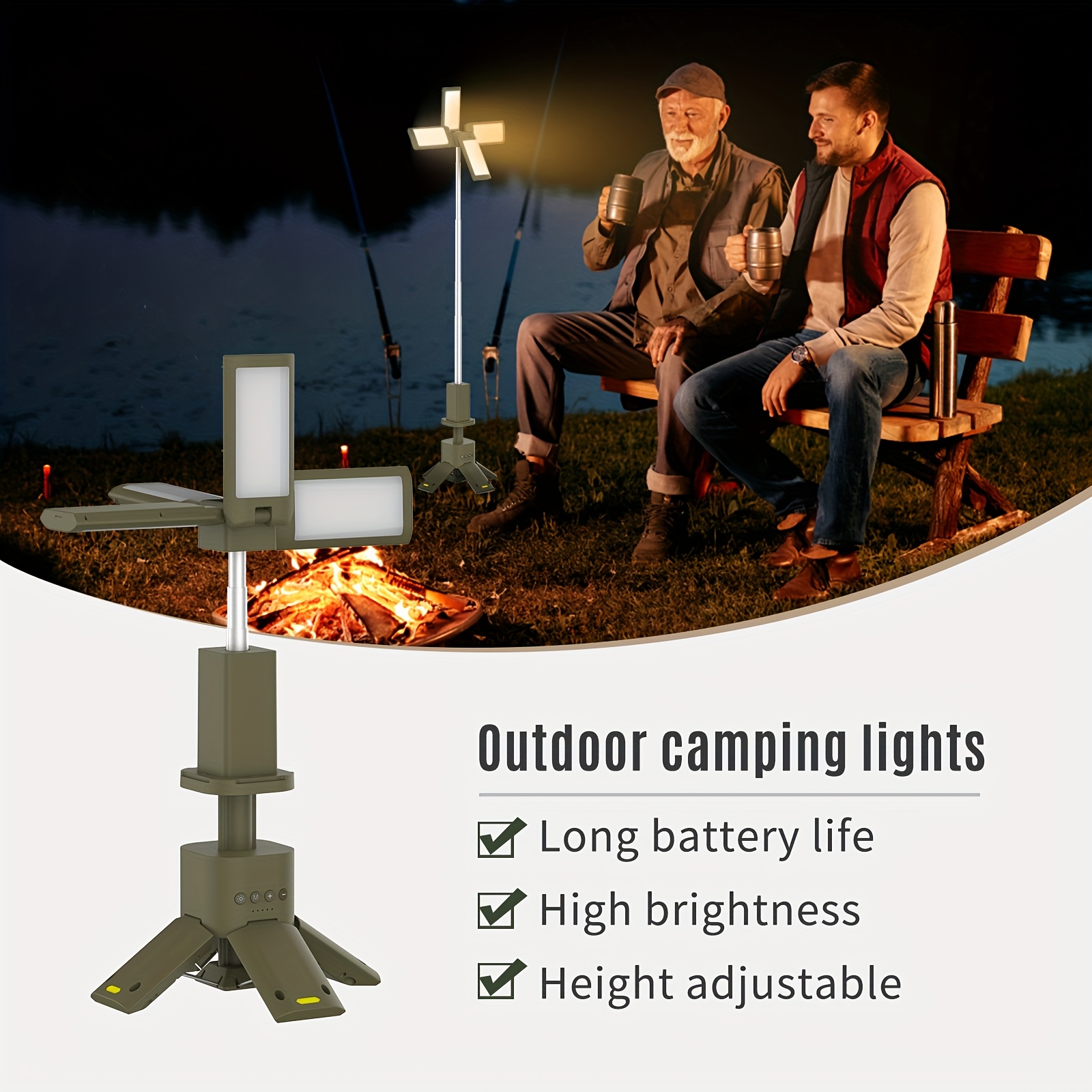 Camping Lantern, 14000mAh Rech - Outdoor Camping Light Portable บทวิจารณ์และราคา