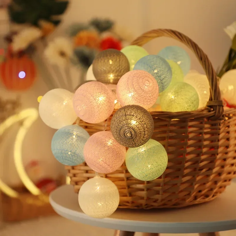 LED Cotton Balls String Lights - Outdoor Camping Lights String บทวิจารณ์และราคา