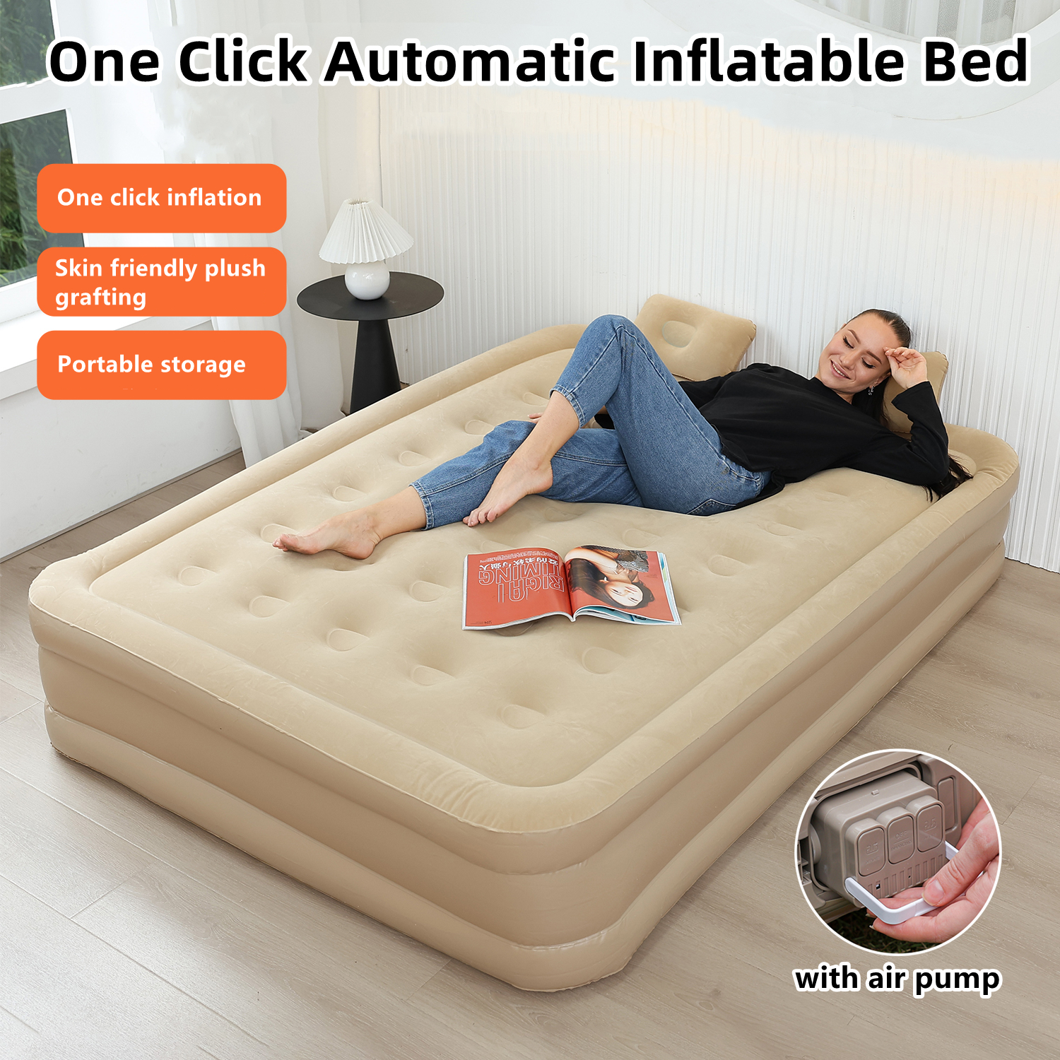 Interior Air Mattress Glamping - Outdoor Camping Rug บทวิจารณ์และราคา