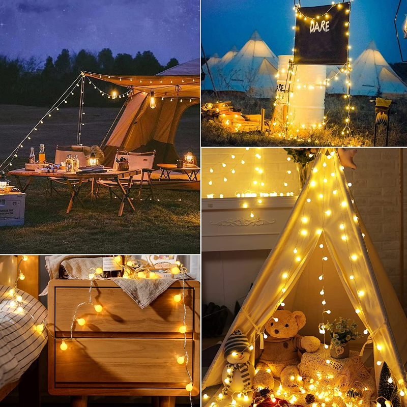 10M USB/Battery Power Ball LED - Outdoor Camping Lights String บทวิจารณ์และราคา