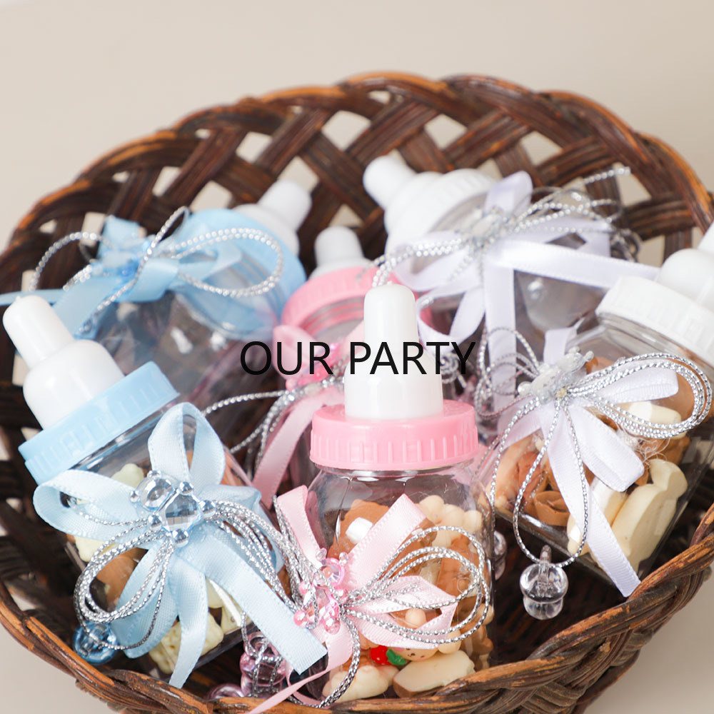 6/12Pcs Plastic Feeding Bottle - Bear Canister บทวิจารณ์และราคา