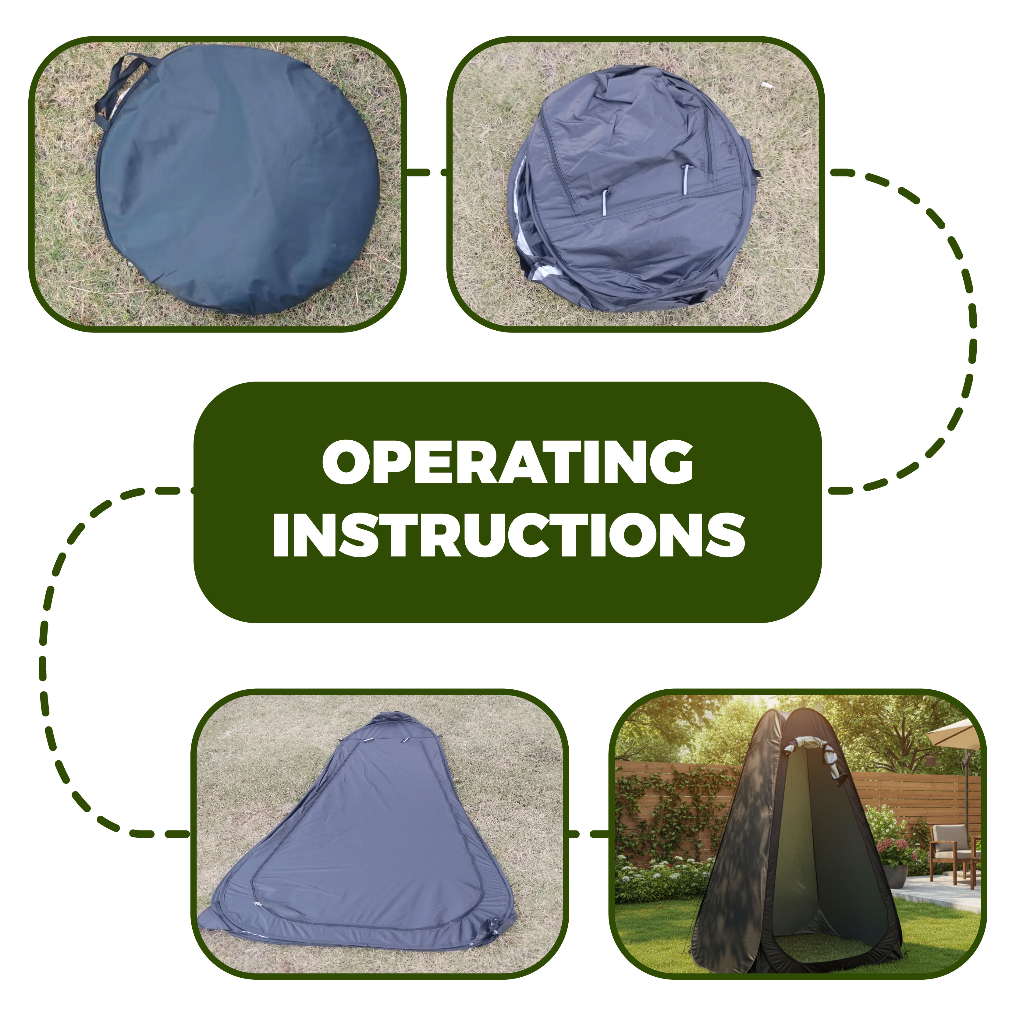 Portable Pop-Up Privacy Tent O - Outdoor Camping Tent Waterproof บทวิจารณ์และราคา