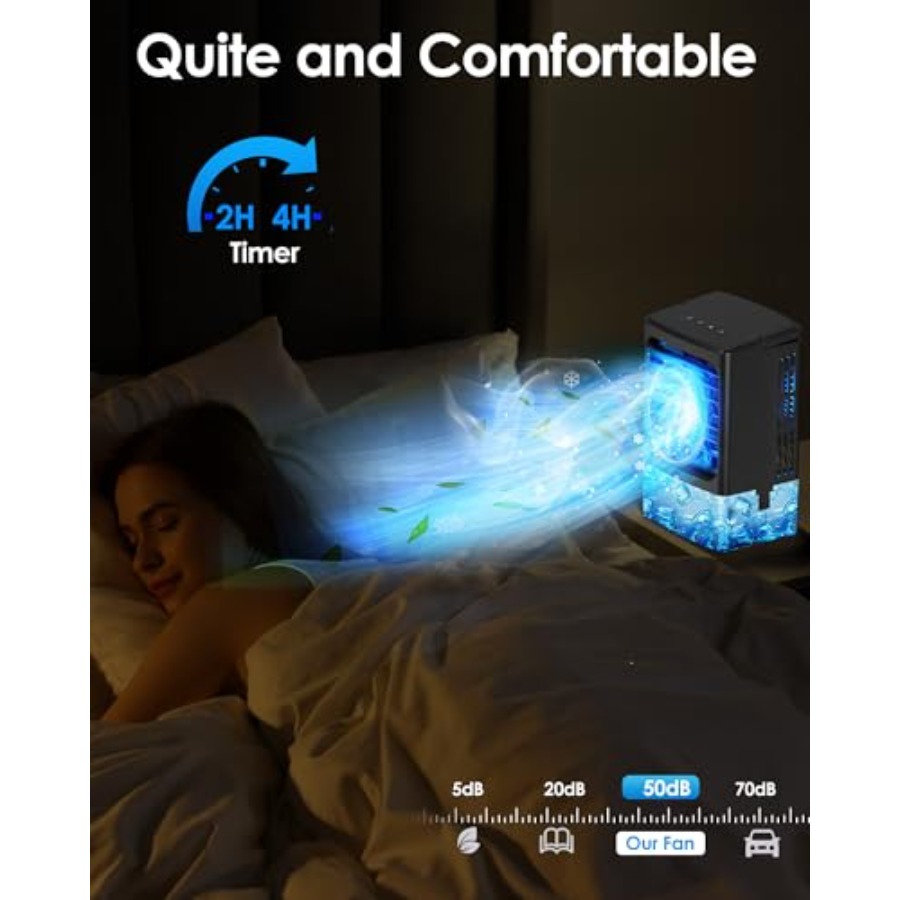Mini air conditioner for bedro - Camping Quiet บทวิจารณ์และราคา