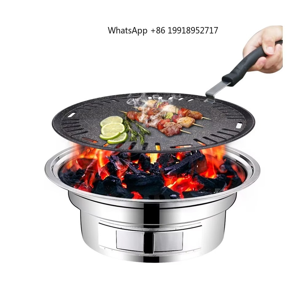 Aluminum Round Bbq Plate Non S - Outdoor Camping Korea บทวิจารณ์และราคา