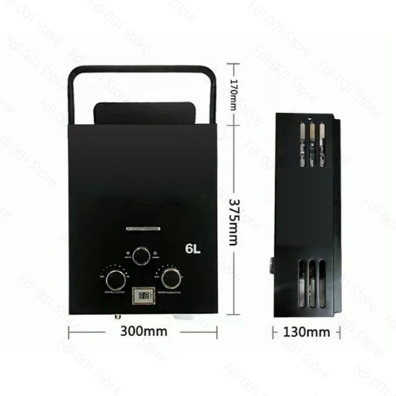 6L Portable Tankless Gas Water - Outdoor Camping Gas Heater บทวิจารณ์และราคา