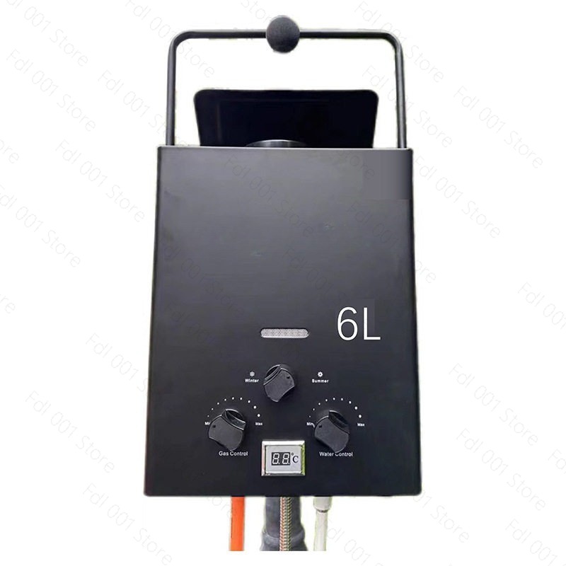 6L Portable Tankless Gas Water - Outdoor Camping Gas Heater บทวิจารณ์และราคา