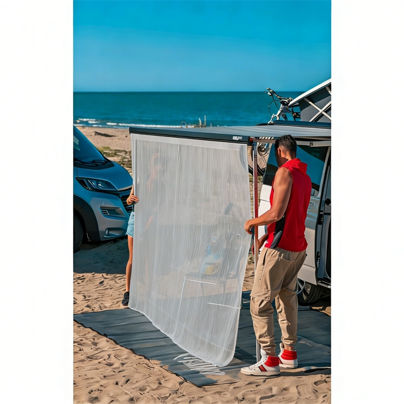 RV Awning Front Sun Shade Scre - Outdoor Camping Awning บทวิจารณ์และราคา