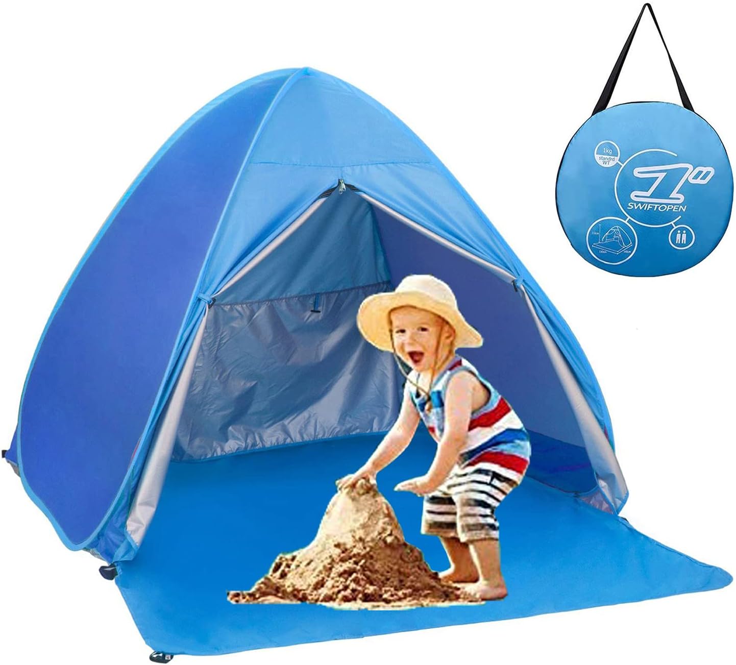 Pop Up Beach Tent Shade Sun Sh - Outdoor Camping Kids Activities บทวิจารณ์และราคา