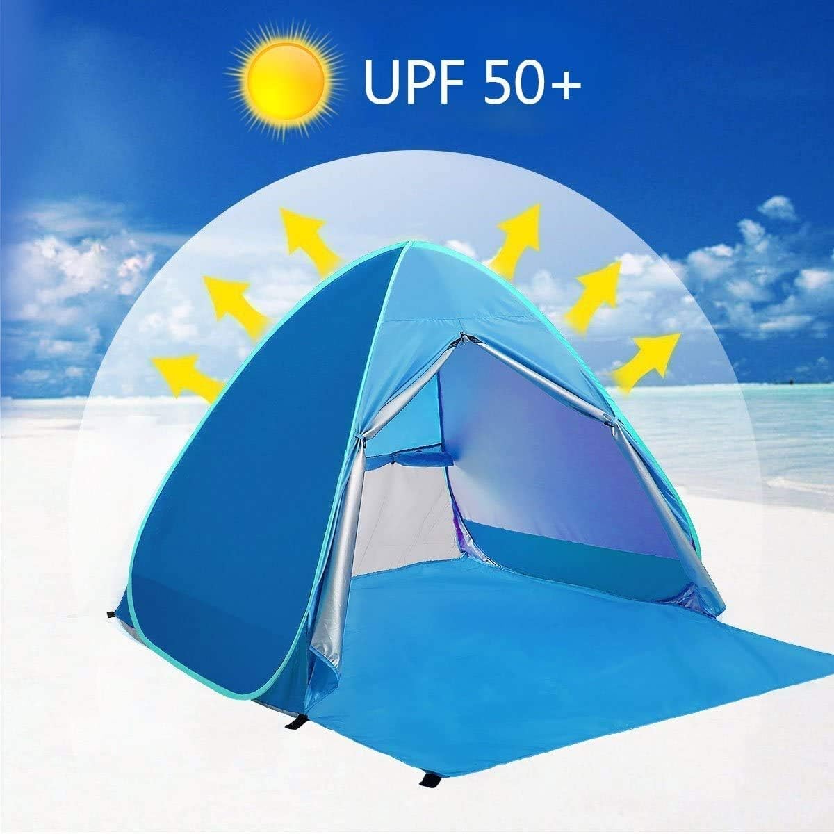 Pop Up Beach Tent Shade Sun Sh - Outdoor Camping Kids Activities บทวิจารณ์และราคา