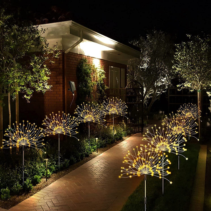 Solar Firework Lights Outdoor  - Outdoor Camping Lights String บทวิจารณ์และราคา