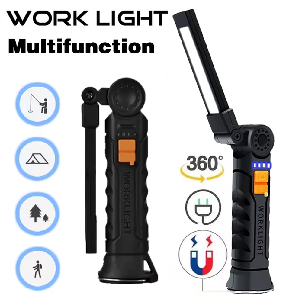 Portable COB LED Flashlight US - Outdoor Camping Light Portable บทวิจารณ์และราคา