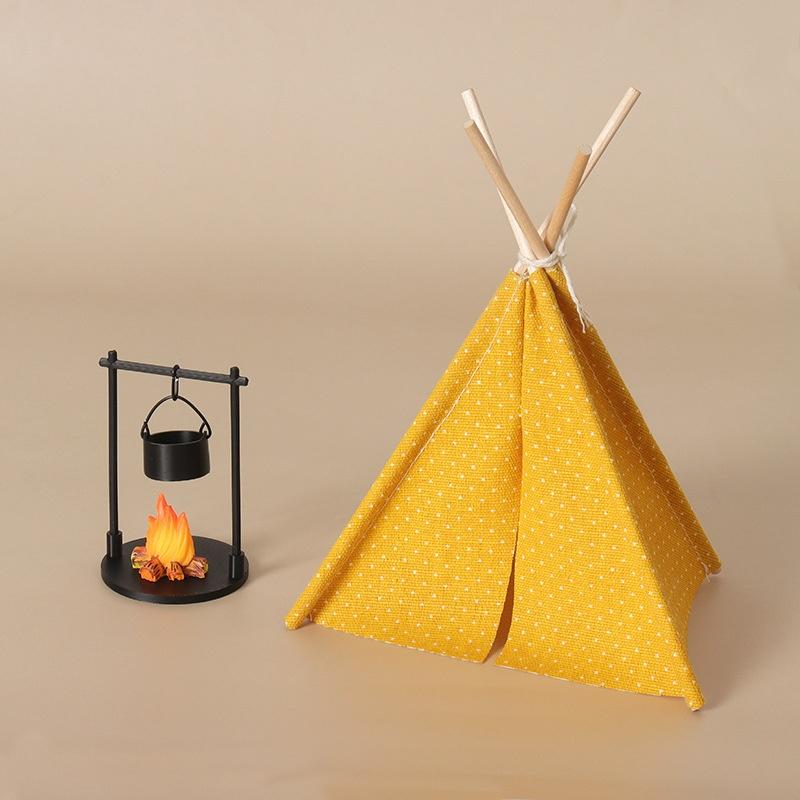 🛒1:12 Scale Camping Tent Model - Outdoor Y Camping บทวิจารณ์และราคา