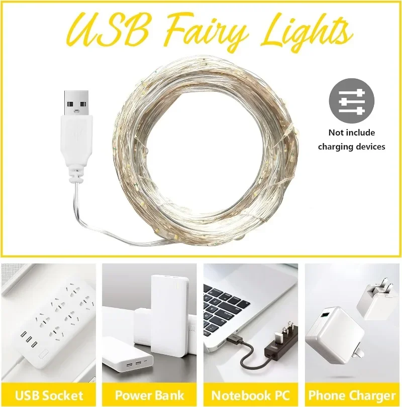 Copper Wire USB LED String Lig - Outdoor Camping Lights String บทวิจารณ์และราคา