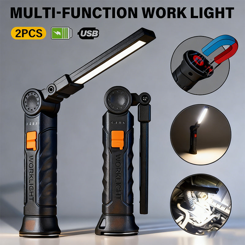 Portable COB LED Flashlight US - Outdoor Camping Light Portable บทวิจารณ์และราคา