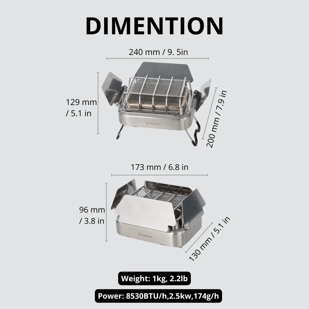 Fire-Maple Sunflower X Gas Cam - Outdoor Camping Gas Heater บทวิจารณ์และราคา