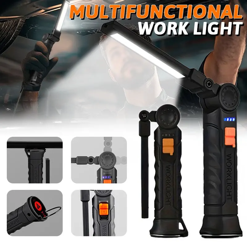 Rechargeable Magnetic Work Lig - Outdoor Camping Light Portable บทวิจารณ์และราคา