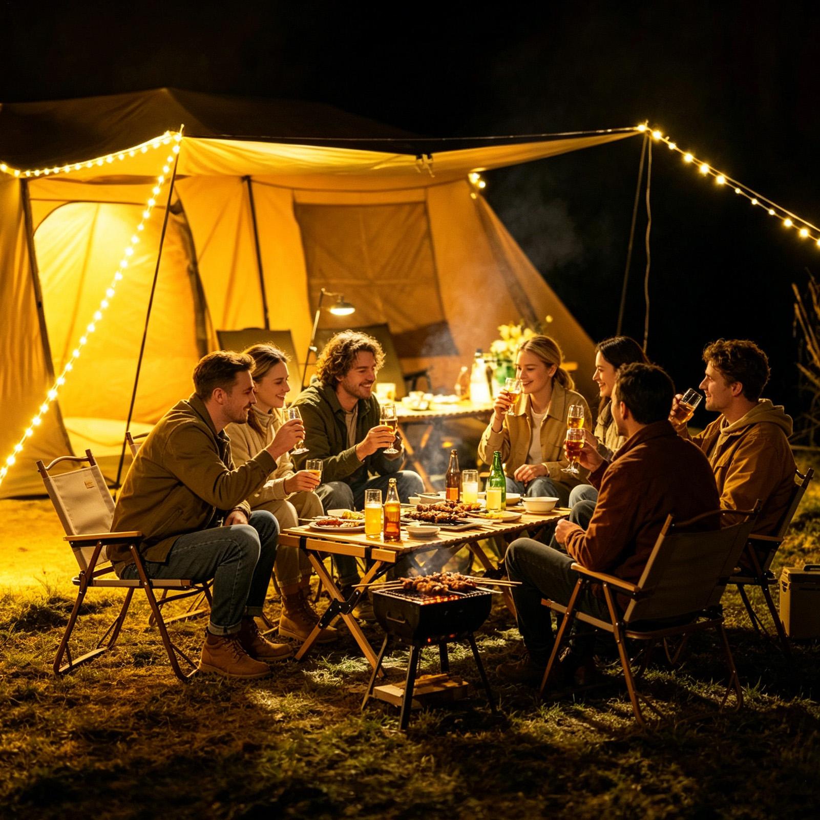 Stretchable Camping String Lig - Outdoor Camping Lights String บทวิจารณ์และราคา
