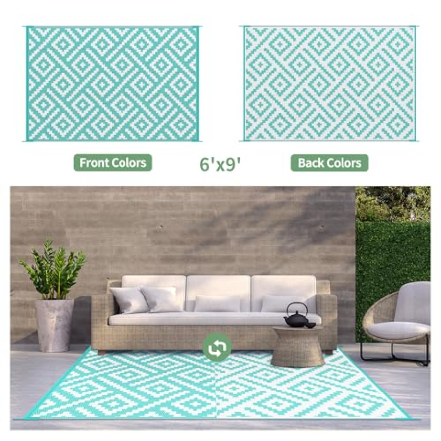 Outdoor Rug for Patio Clearanc - Outdoor Camping Rug บทวิจารณ์และราคา