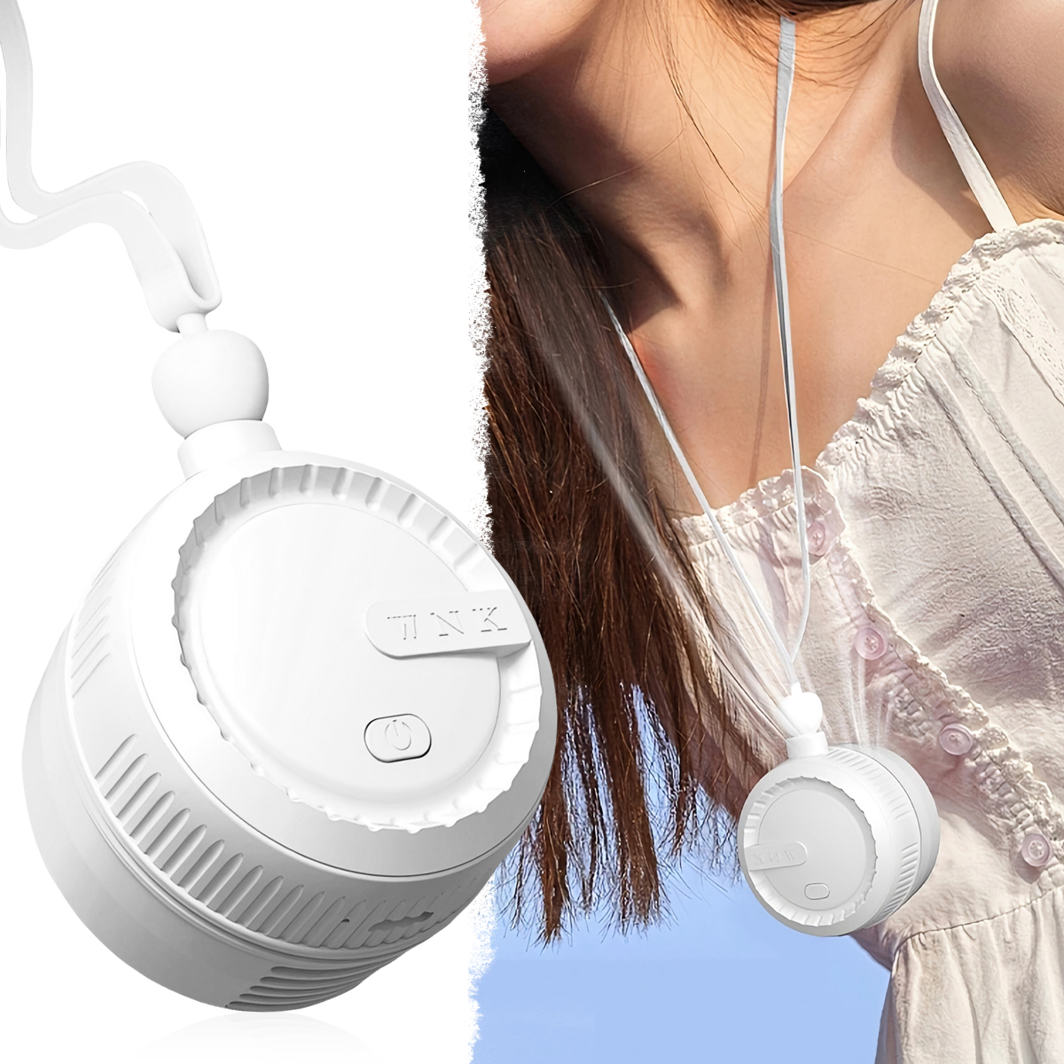 USB Rechargeable Neck Fan Blad - Camping Quiet บทวิจารณ์และราคา