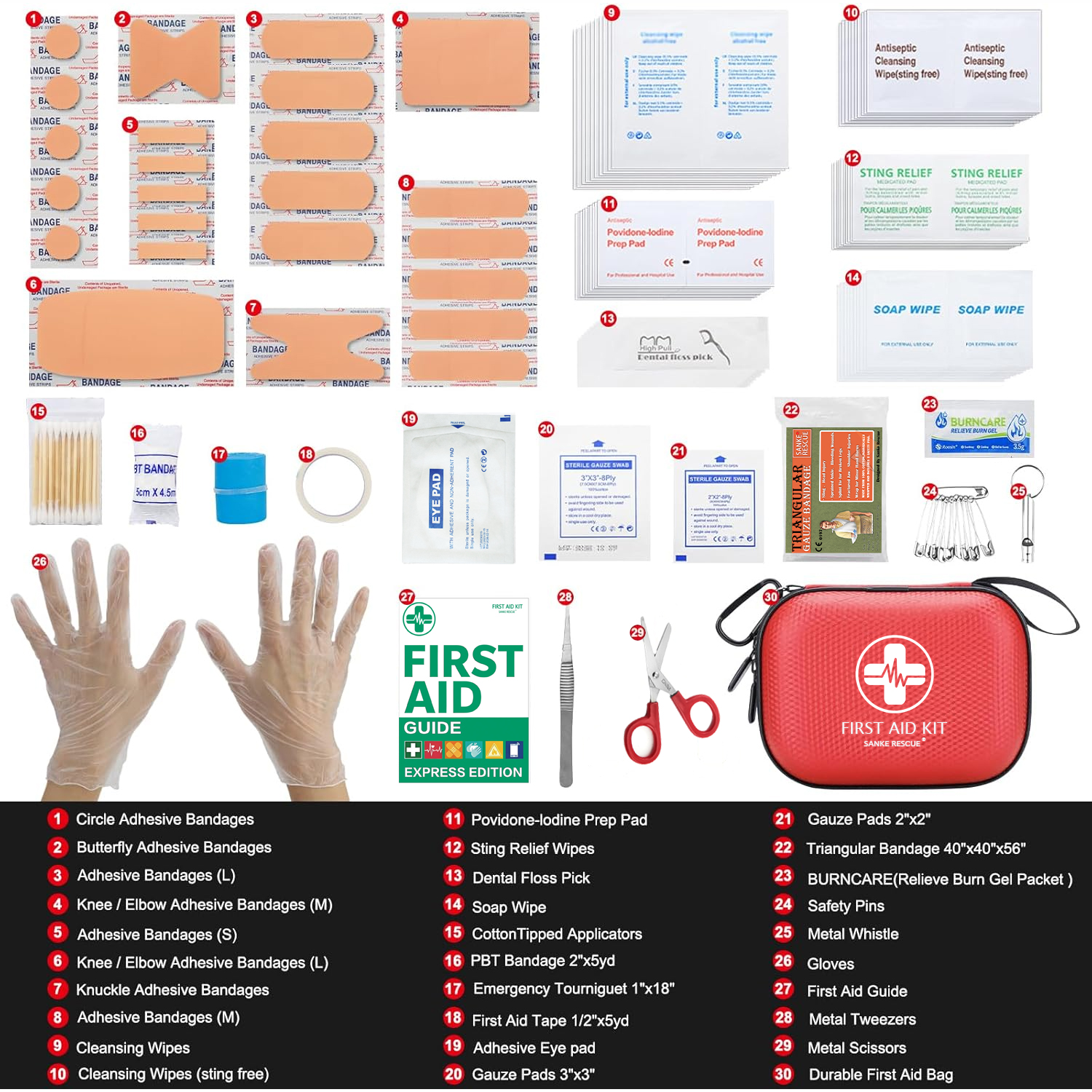 150 Piece Mini First Aid Kit S - First Aid Kit Camping บทวิจารณ์และราคา