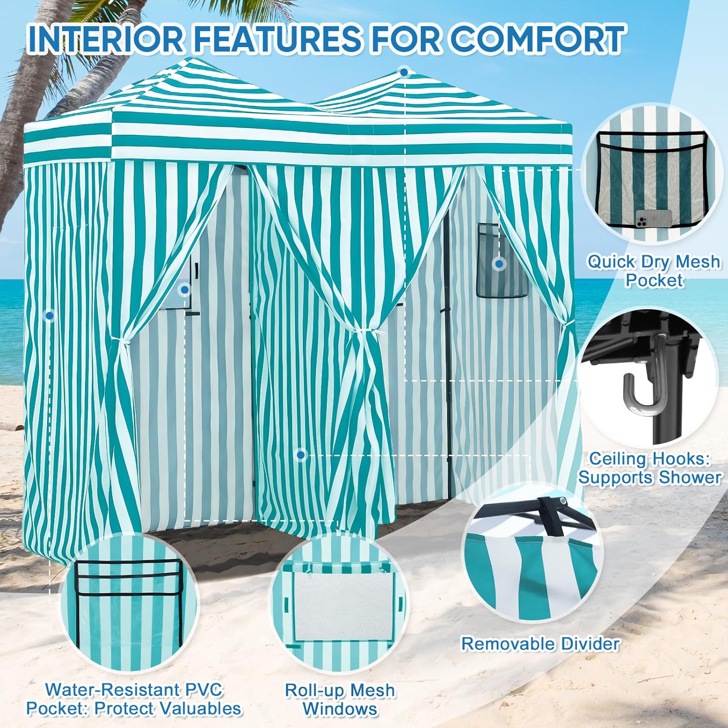 Outdoor Portable 2-Room Pop Ch - Outdoor Camping Tent บทวิจารณ์และราคา