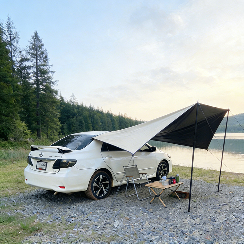 Bat Shape Car Side Awning Blac - Outdoor Camping Car Tail Tent บทวิจารณ์และราคา