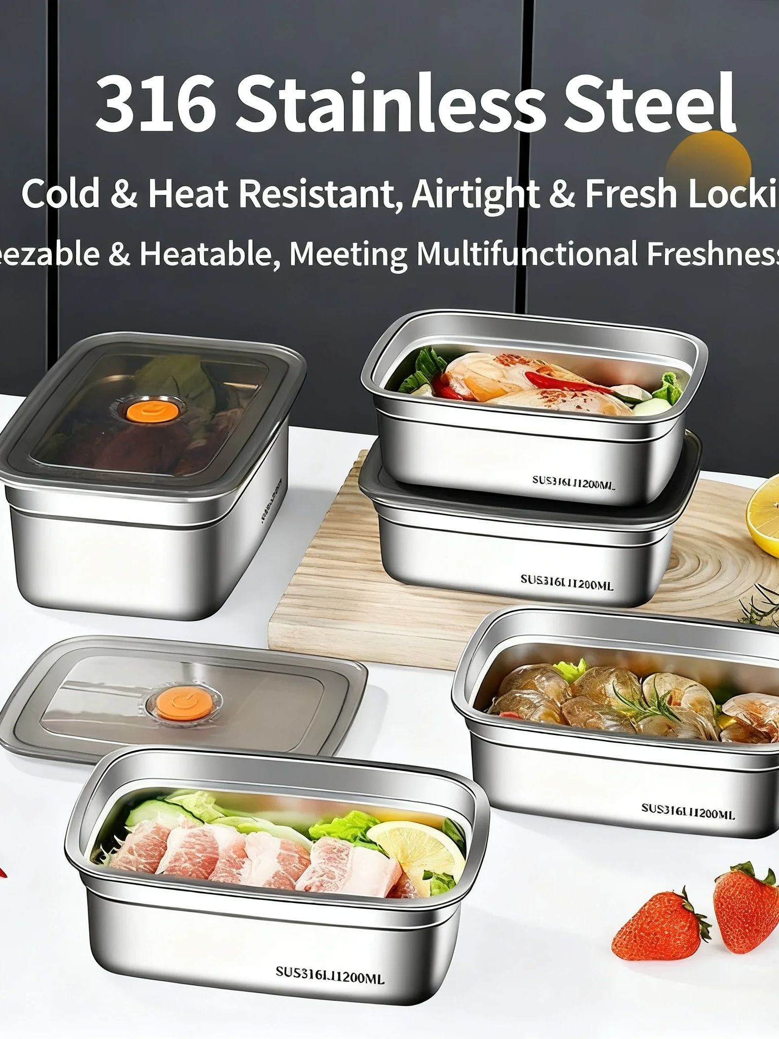 Stainless Steel Camping Lunch  - Outdoor Camping Fridge บทวิจารณ์และราคา