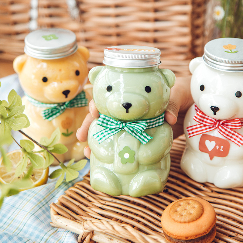Disposable Drink Bottles Juice - Bear Canister บทวิจารณ์และราคา