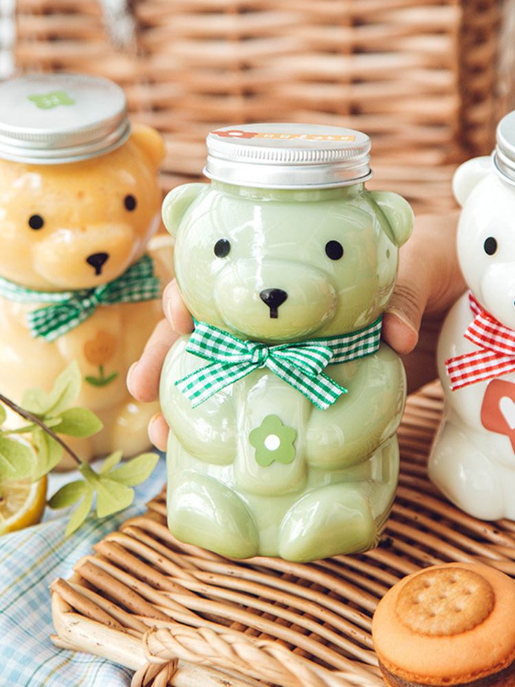 Disposable Drink Bottles Juice - Bear Canister บทวิจารณ์และราคา