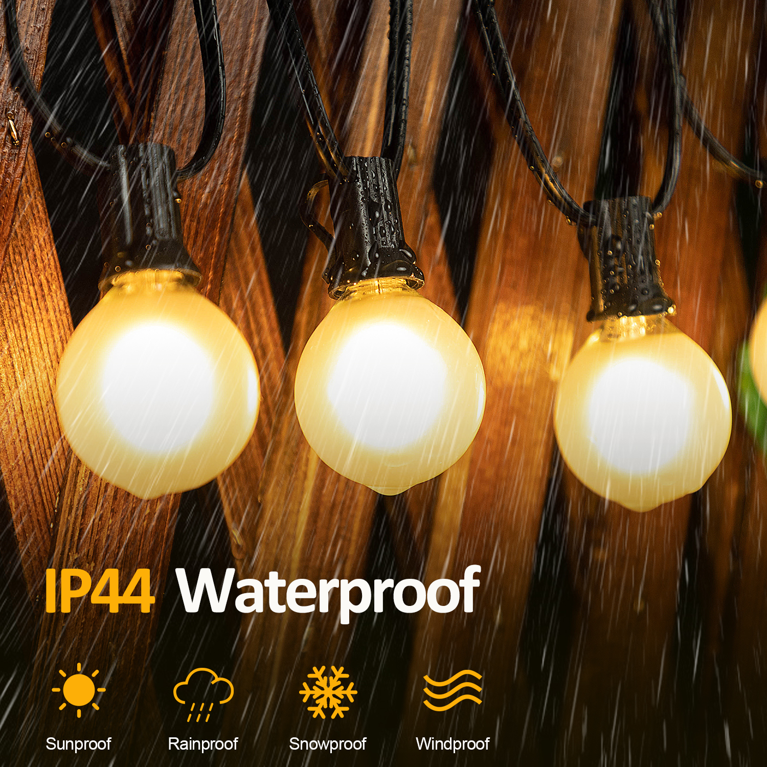 Waterproof G40 Led Lights Deco - Outdoor Camping Lights String บทวิจารณ์และราคา