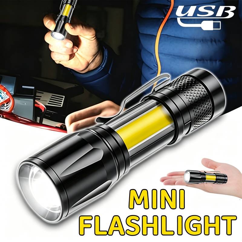 Mini LED Flashlight COB Floodl - Outdoor Camping Light Portable บทวิจารณ์และราคา