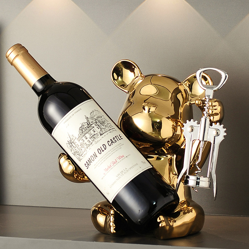 Creative Bear Wine Rack With B - Bear Canister บทวิจารณ์และราคา