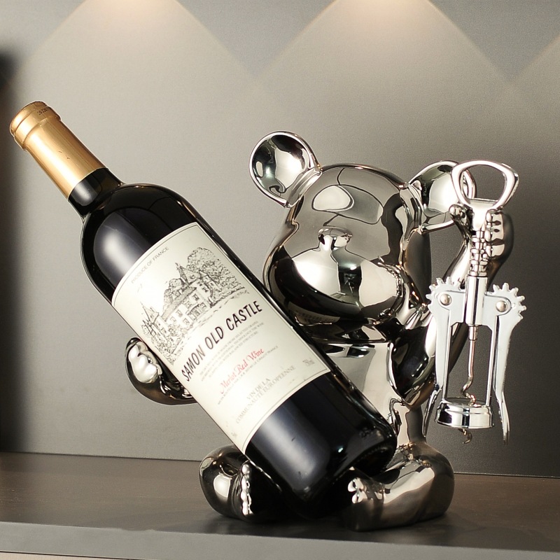 Creative Bear Wine Rack With B - Bear Canister บทวิจารณ์และราคา