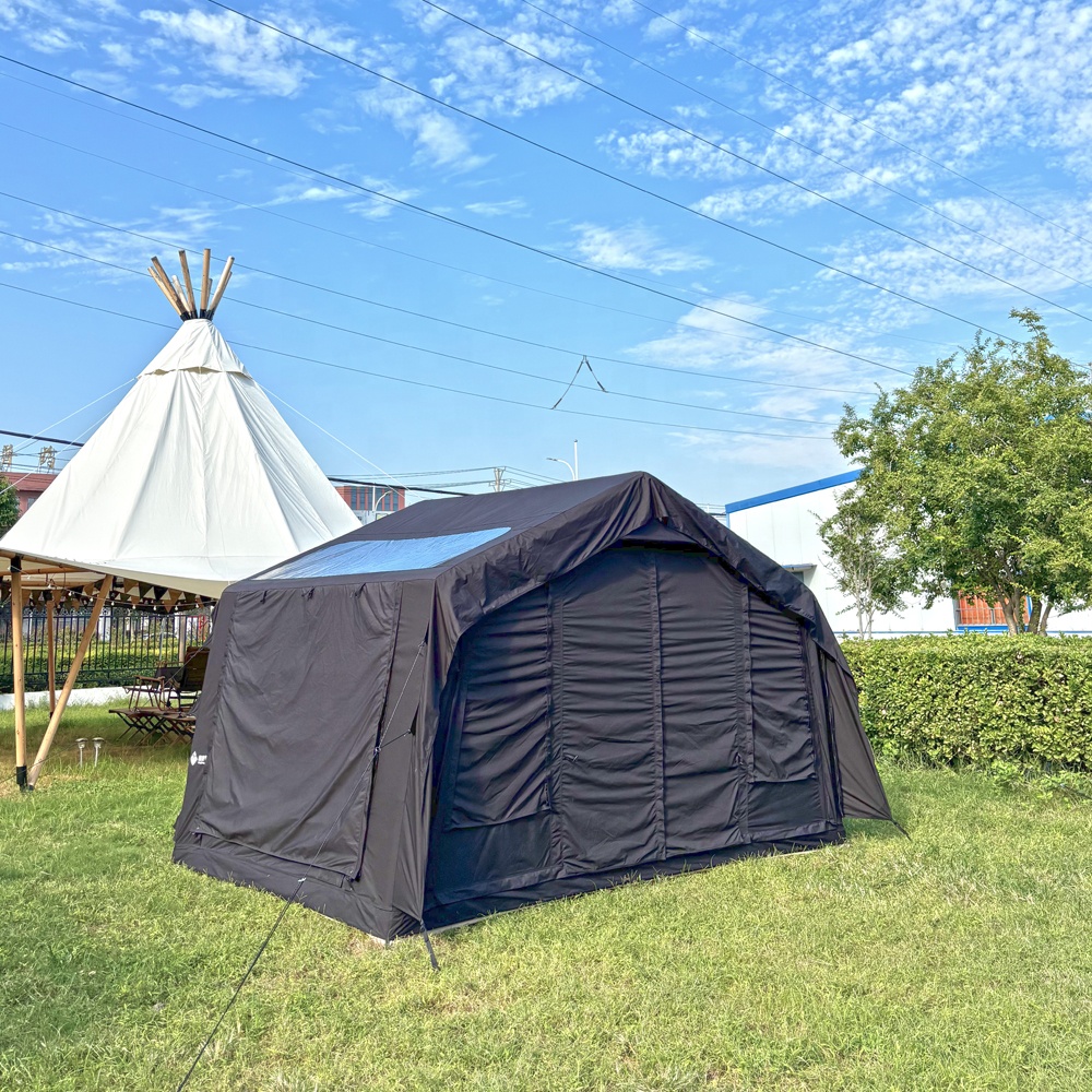 Black Automatic Inflatable Ten - Outdoor Camping On Youtube บทวิจารณ์และราคา