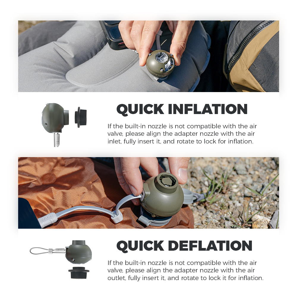 Naturehike Wind-nano Air Pump  - Outdoor Camping Rug บทวิจารณ์และราคา