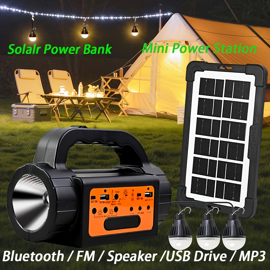 Solar Rechargeable Camping Lig - Outdoor Camping Light Portable บทวิจารณ์และราคา